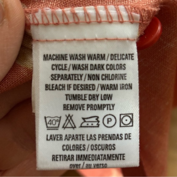 Vintage Liz Claiborne Floral Button Down Blouse, Size Petite Small - Picture 10 of 10